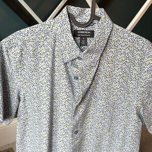 Nordstrom Blue and Yellow Patterned Shirt